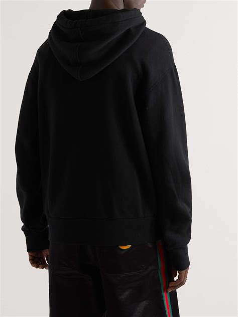 gucci loopback hoodie|mr porter gucci hoodie.